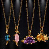 Fashion Delicate Zircon Dinosaur Necklaces
