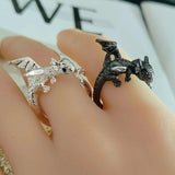 New Vintage Dragon Rings - animalsaso02