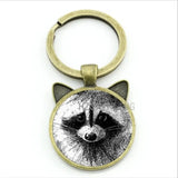 New Adorable Plush Raccoon Keychains