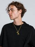 New Stainless Steel Tyrannosaurus  Necklace - animalsaso02