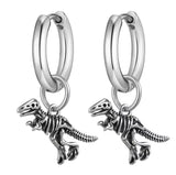 New Cute Stainless Steel Dinosaur Earrings - animalsaso02