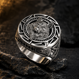 New Vintage Wolf Head Ring - animalsaso02