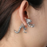 2pcs/Pair Fashion Dinosaur Alien Stud Earring - animalsaso02