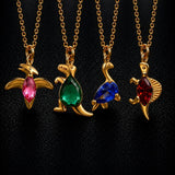 Fashion Delicate Zircon Dinosaur Necklaces
