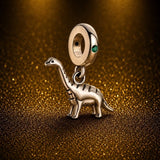 925 Sterling Silver Dinosaur Charms Beads - animalsaso02