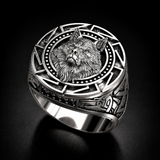 New Vintage Wolf Head Ring - animalsaso02