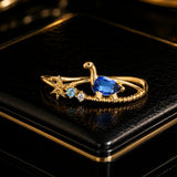 New Ins Creative Zircon Dinosaur Ring