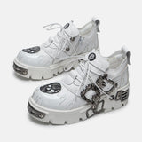 Men and Women Vintage Skull Shoes