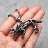Vintage Trend Punk Gothic Dinosaur Necklace - animalsaso02