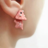 Cute Animal Bite Dinosaur Earring - animalsaso02