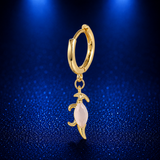 New Ins Inlaid Zircon Dinosaur Earrings