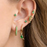 New Ins Inlaid Zircon Dinosaur Earrings
