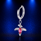 New Ins Inlaid Zircon Dinosaur Earrings