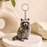Cute Raccoon keychain - animalsaso02