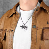 Vintage Trend Punk Gothic Dinosaur Necklace - animalsaso02