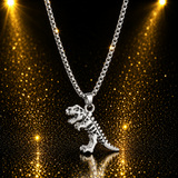 New Tyrannosaurus Rex Necklaces Gold Silver - animalsaso02