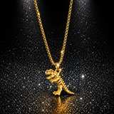 New Tyrannosaurus Rex Necklaces Gold Silver - animalsaso02