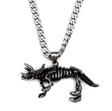 Vintage Trend Punk Gothic Dinosaur Necklace - animalsaso02