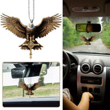 Patriotic Eagle Rearview Mirror Pendant – Car Interior Decoration - animalsaso02
