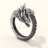 New Sterling Silver Dragon Ring