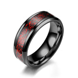 New Fashion Stainless Steel Dragon Rings - Animals Aso