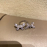 Trendy New Fashion Silver Color Butterfly Rings - animalsaso02