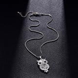 2023 New Crystal Owl Pendants Necklaces - Animals Aso