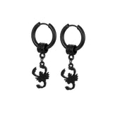 New Cute Stainless Steel Scorpion Earrings - Animals Aso