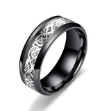 New Fashion Stainless Steel Dragon Rings - Animals Aso