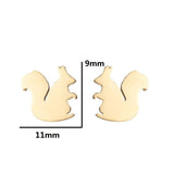 Fashion Cute Stud Earring Squirrel - Animals Aso
