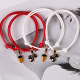 2 Pieces / Set Couple Bracelet Pinecone Squirrel - Animals Aso