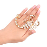 New Exaggerated Scorpion Two Piece Ring - Animals Aso