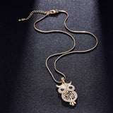 2023 New Crystal Owl Pendants Necklaces - Animals Aso