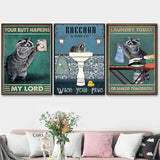 2022 New Amazing Raccoon Poster Decoration - Animals Aso