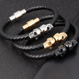 New Stainless Steel Skull Bracelets - animalsaso02