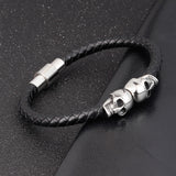 New Stainless Steel Skull Bracelets - animalsaso02