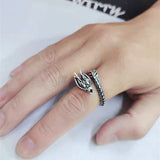 New Sterling Silver Dragon Ring - Animals Aso