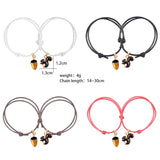 2 Pieces / Set Couple Bracelet Pinecone Squirrel - Animals Aso