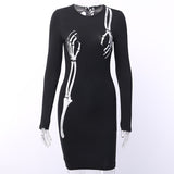 New Amazing Skull Dark Dress Mini - animalsaso02