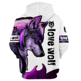 New Fashion Wolf Hoodies - animalsaso02