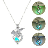 Fashion Dragon Glowing Stone Necklace
