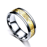 New Fashion Stainless Steel Dragon Rings - Animals Aso