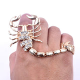 New Exaggerated Scorpion Two Piece Ring - Animals Aso