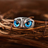 Fashion Vintage Cute Blue Eyes Owl Rings