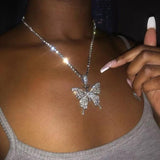 New Cute Butterfly Pendant Necklace - Animals Aso