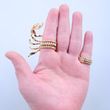 New Exaggerated Scorpion Two Piece Ring - animalsaso02