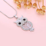 2023 New Crystal Owl Pendants Necklaces - Animals Aso