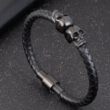 New Stainless Steel Skull Bracelets - animalsaso02