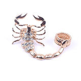 New Exaggerated Scorpion Two Piece Ring - Animals Aso