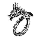 New Sterling Silver Dragon Ring - Animals Aso